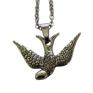 New Swallow Bird Pendant Necklace On 18" Stainless Chain Nature Bird Gift